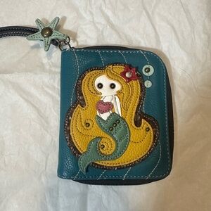 Mermaid Chala zip around wallet
